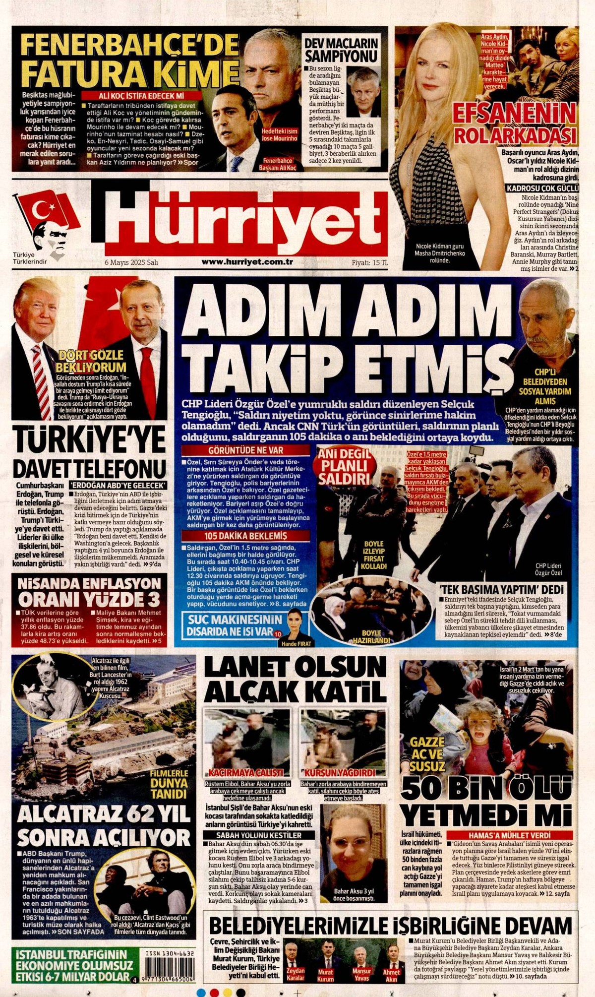 Hürriyet Gazetesi Manşeti