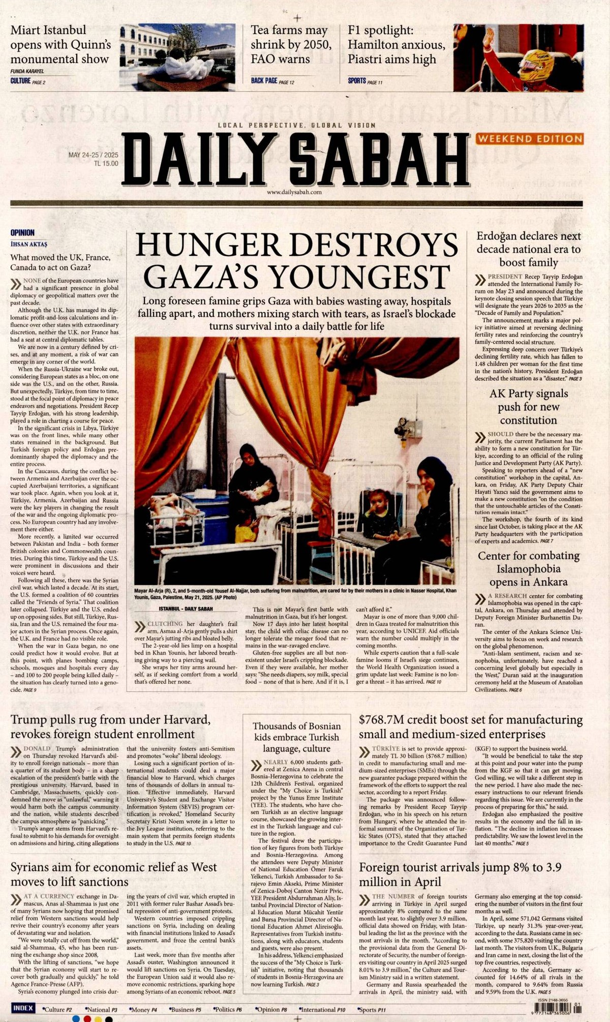 Daily Sabah Gazetesi Manşeti