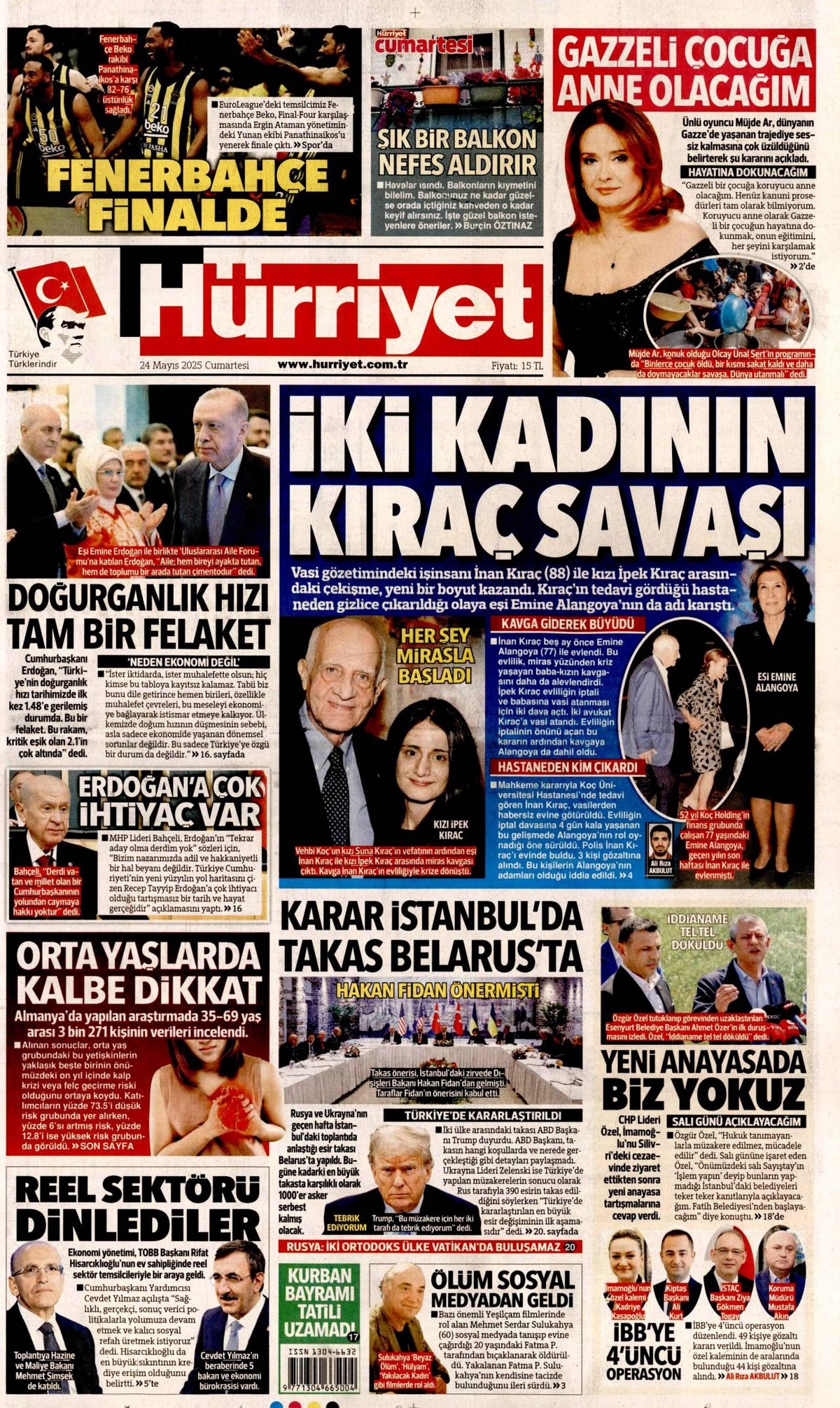 Hürriyet Gazetesi Manşeti