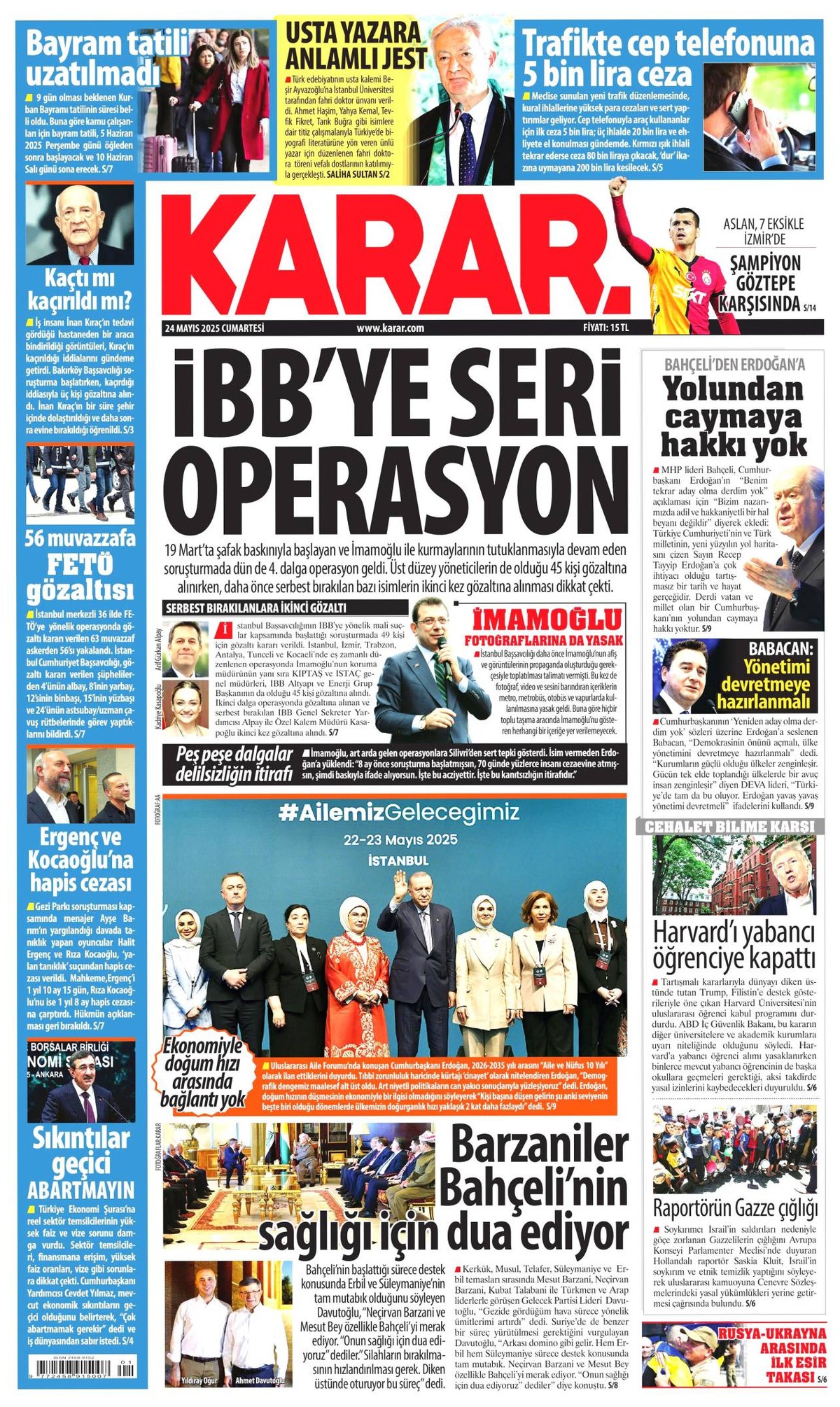 Karar Gazetesi Manşeti