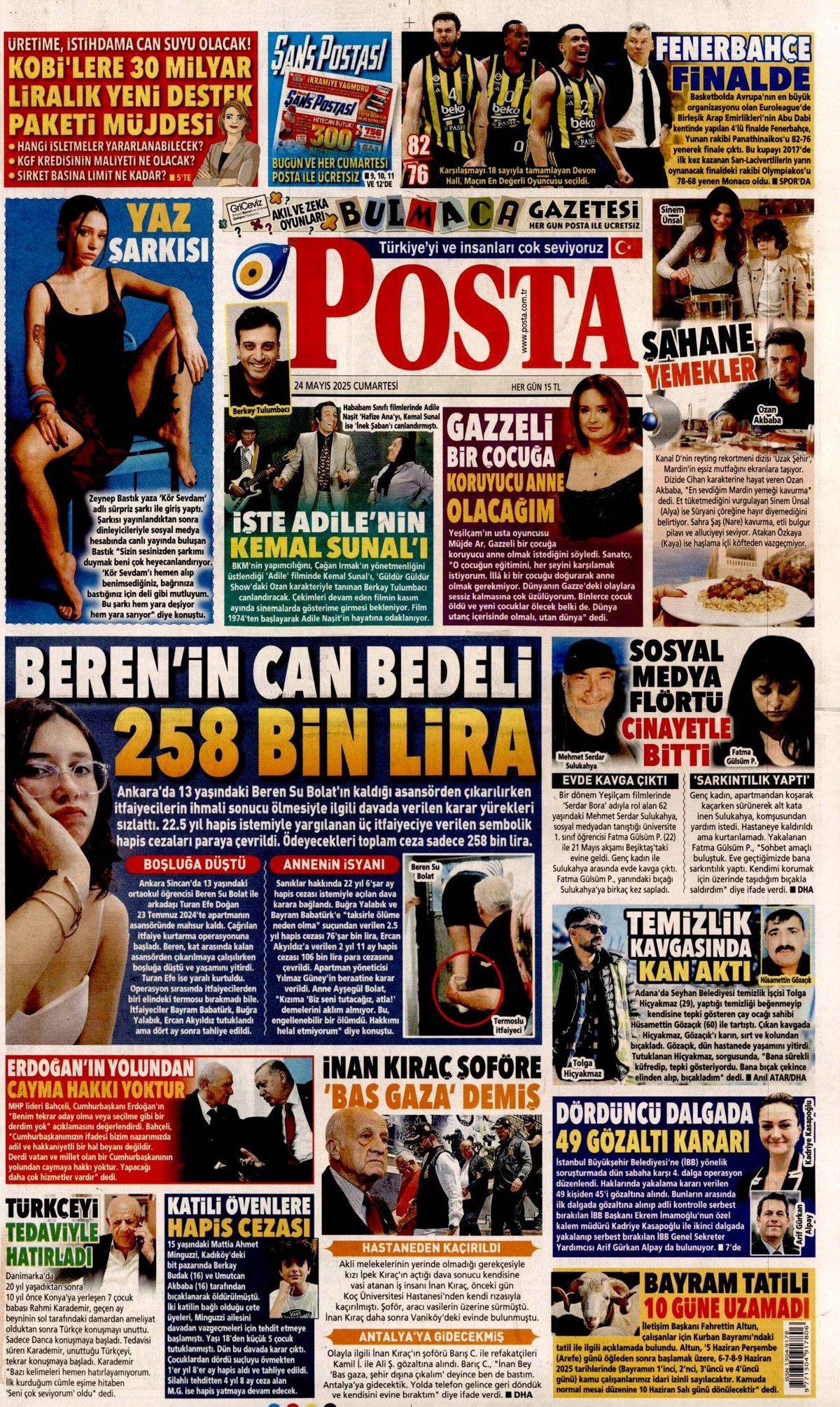 Posta Gazetesi Manşeti