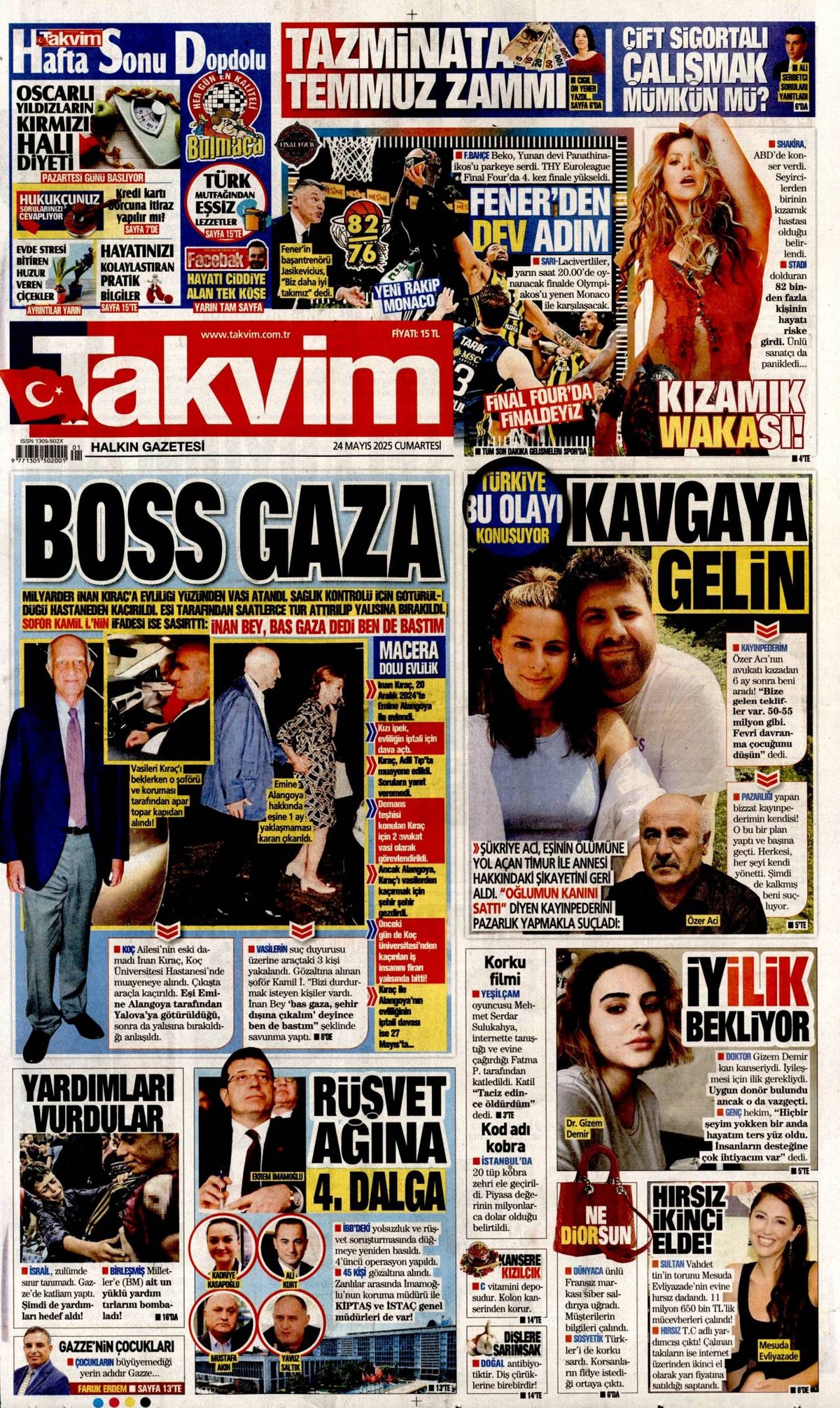 Takvim Gazetesi Manşeti