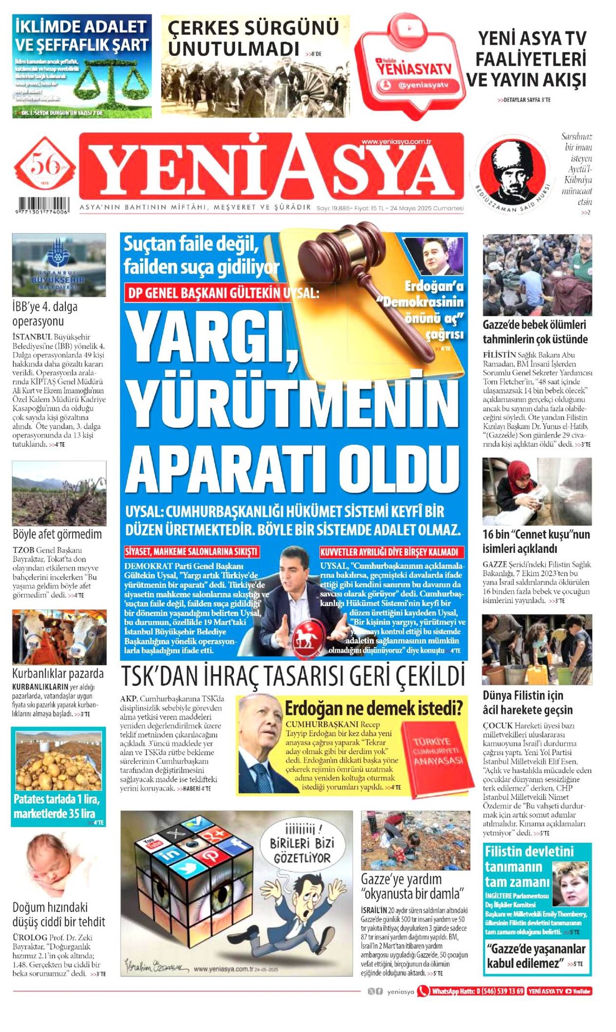 Yeni Asya Manşeti