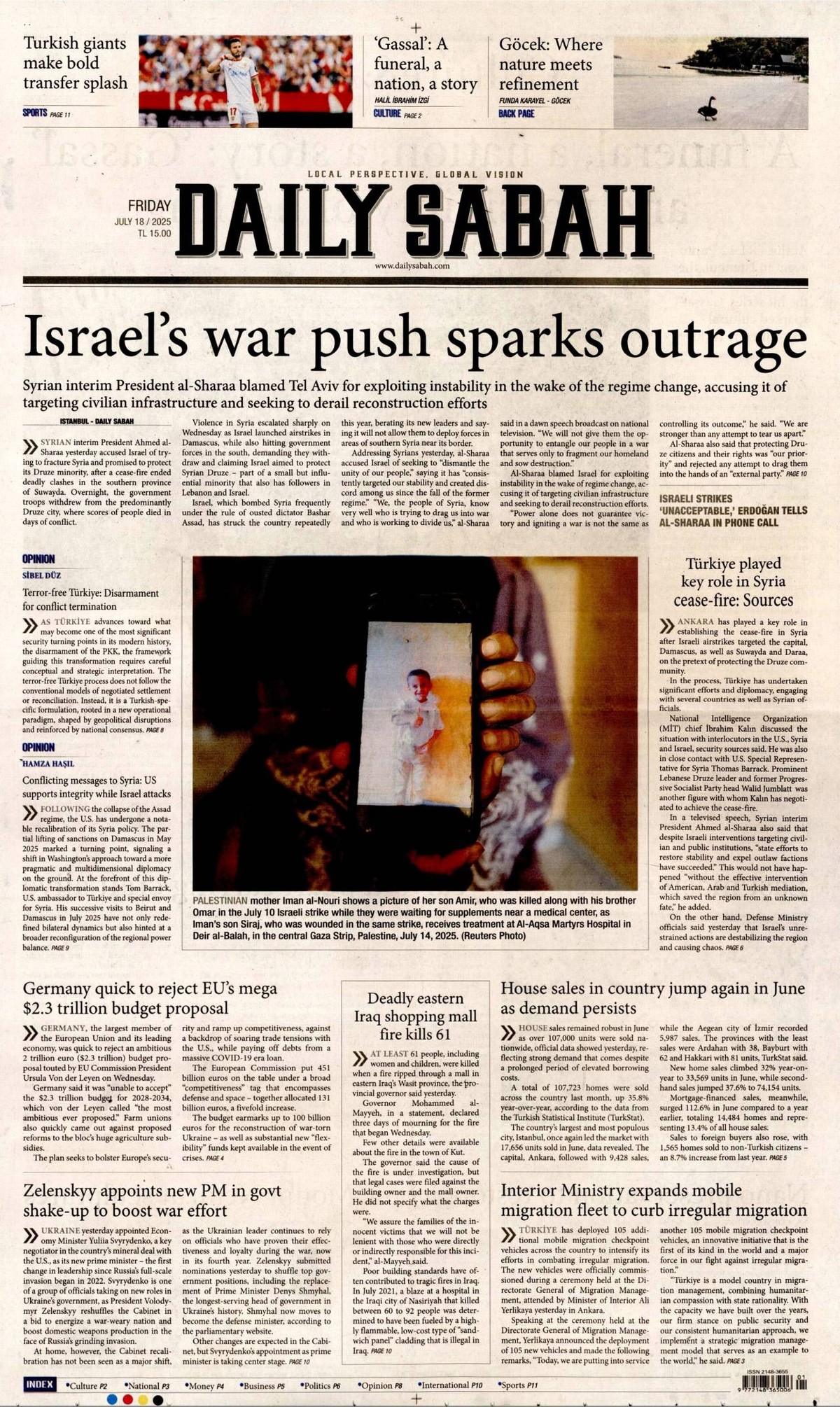 Daily Sabah gazetesi oku