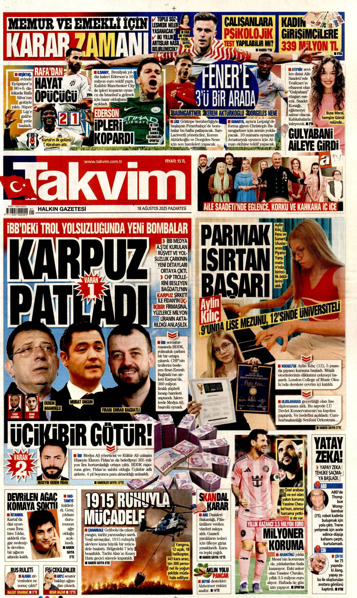 Takvim gazetesi oku