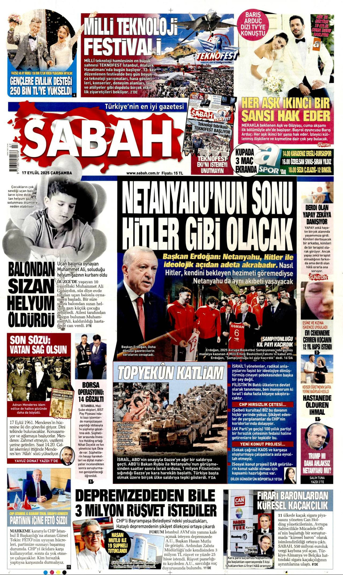 Sabah gazetesi oku