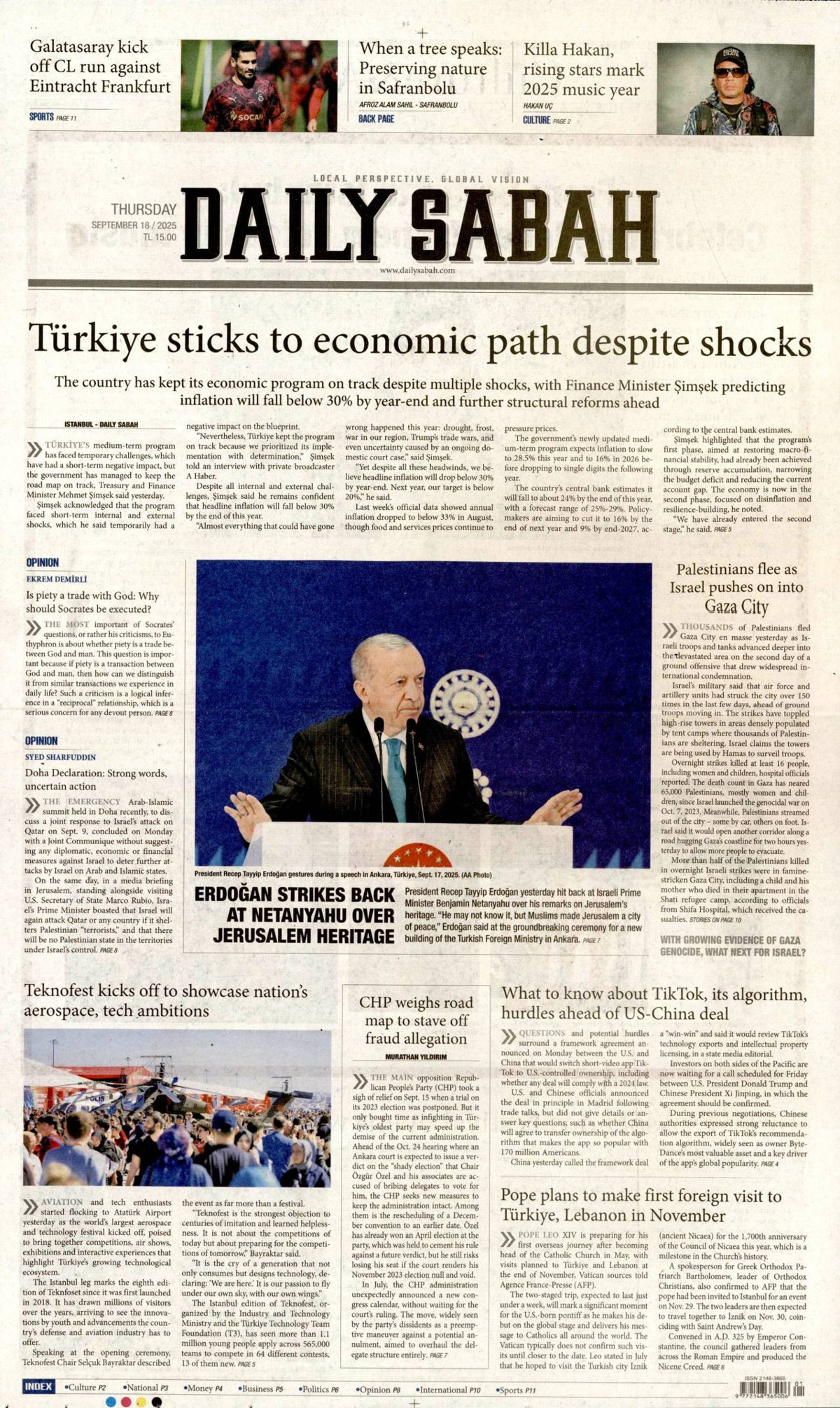 Daily Sabah gazetesi oku
