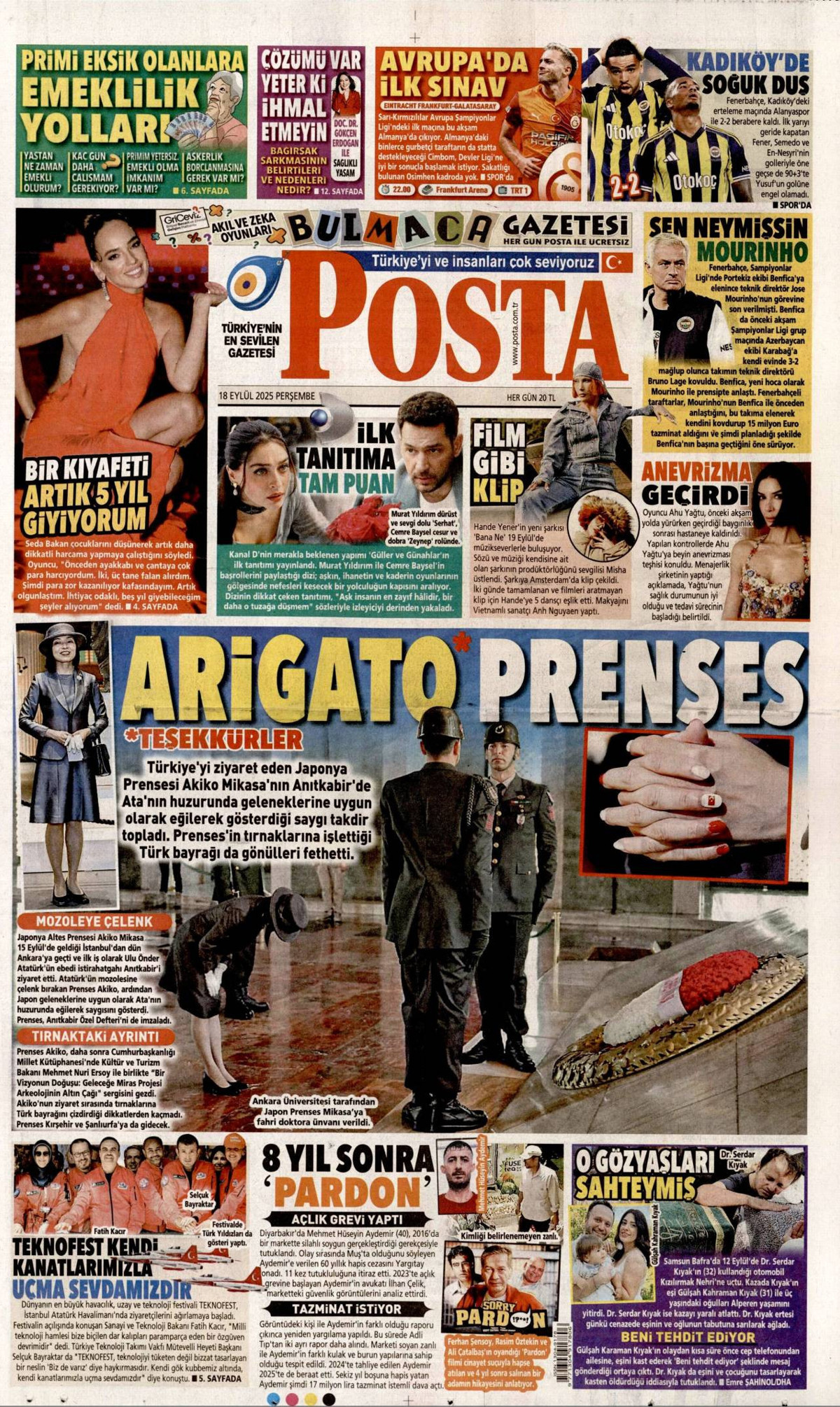 Posta gazetesi oku