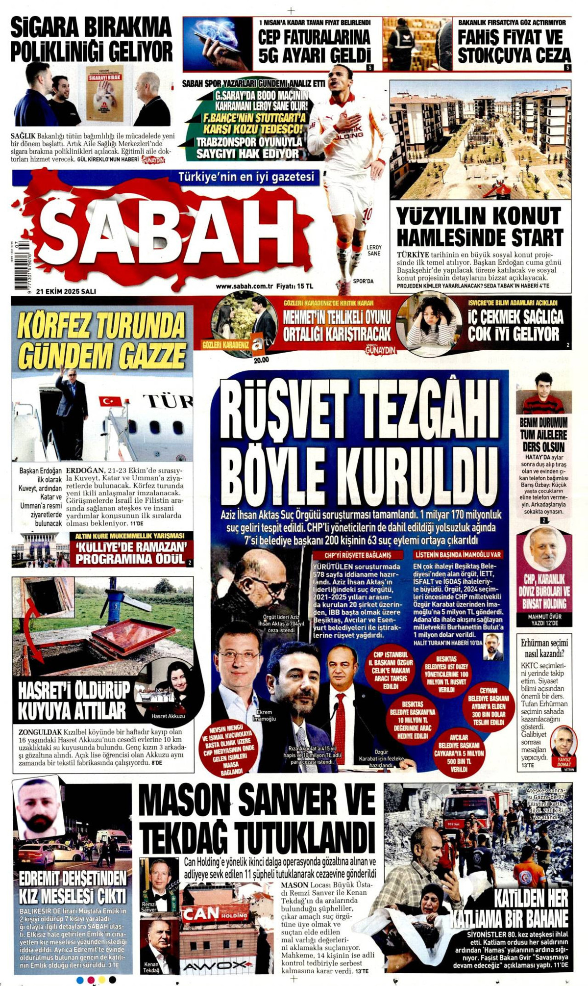 Sabah gazetesi oku