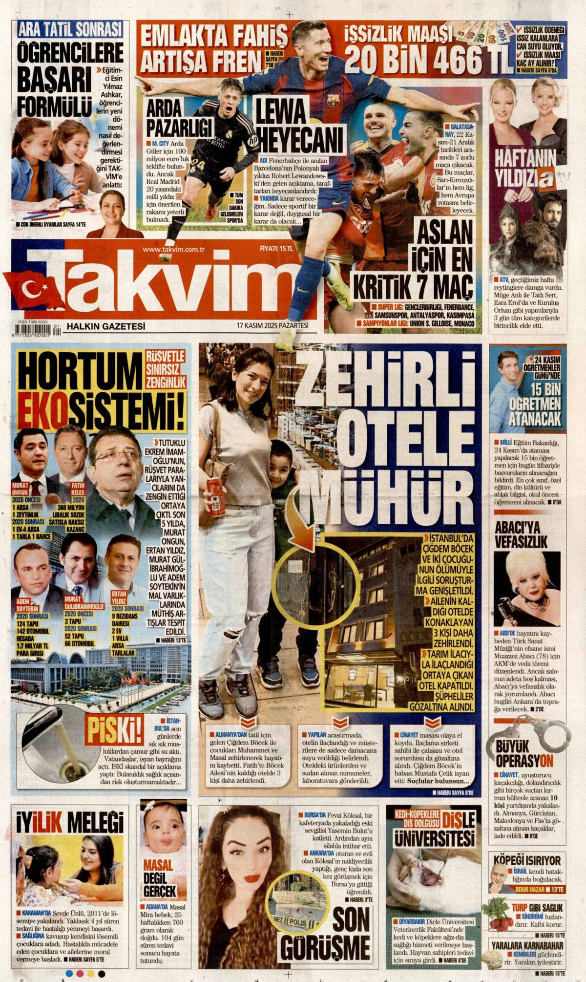 Takvim gazetesi oku