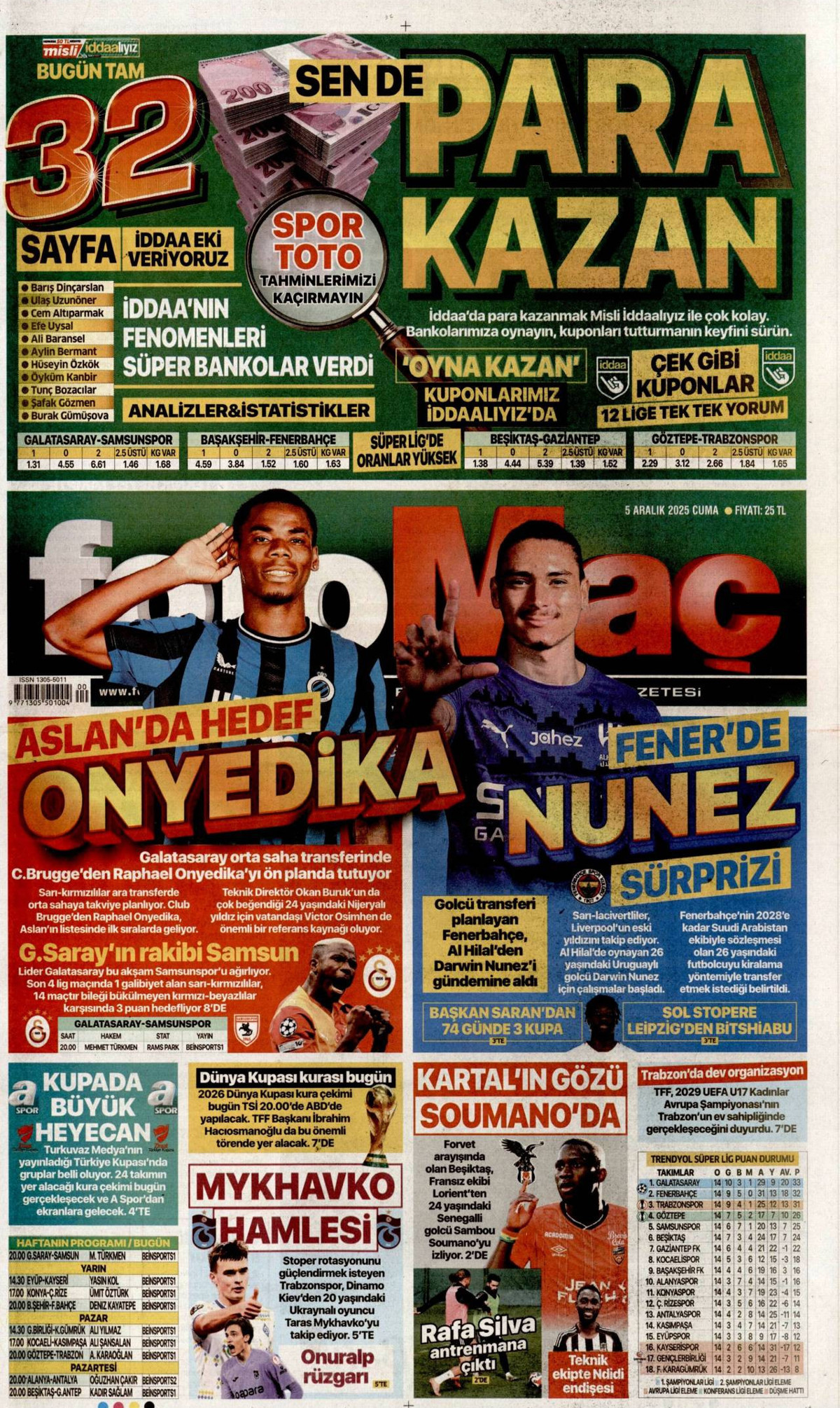Fotomaç Gazetesi Manşeti
