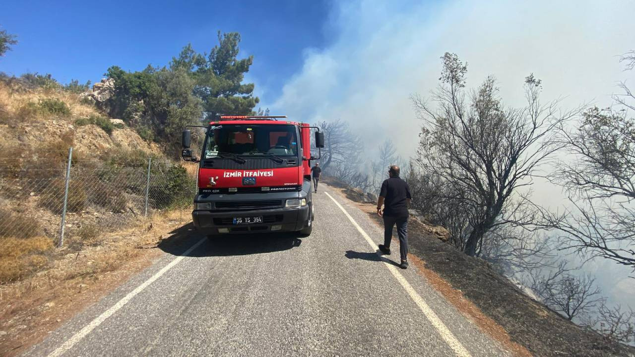 İzmir'de Orman Yangını! Ekipler Müdahale Ediyor
