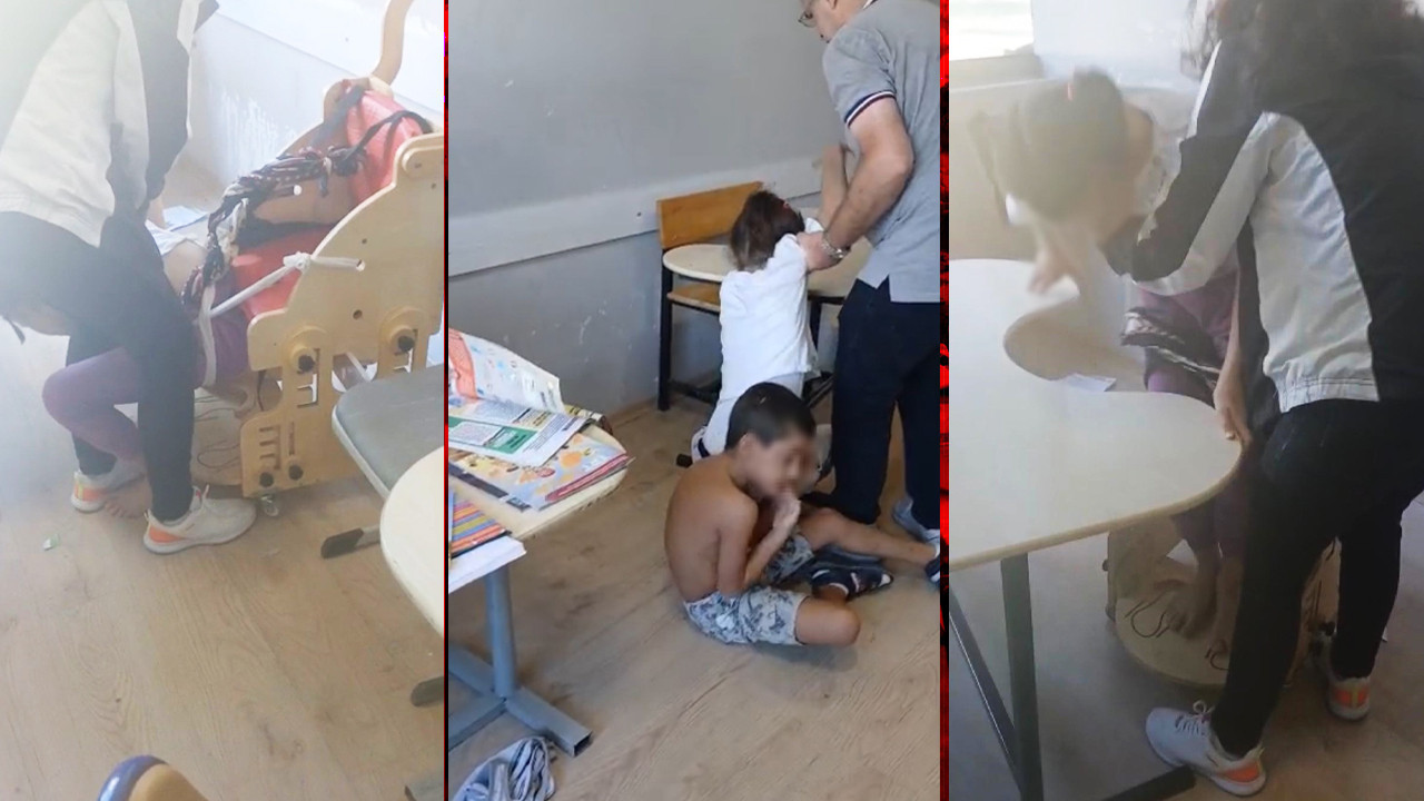 Otizmli Öğrencileri Sıralara Bağlayıp Ders İşlediler! Özel Okulda Skandal Görüntü