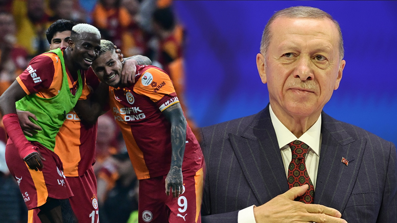 Cumhurbaşkanı Erdoğan Galatasaray’ı Tebrik Etti