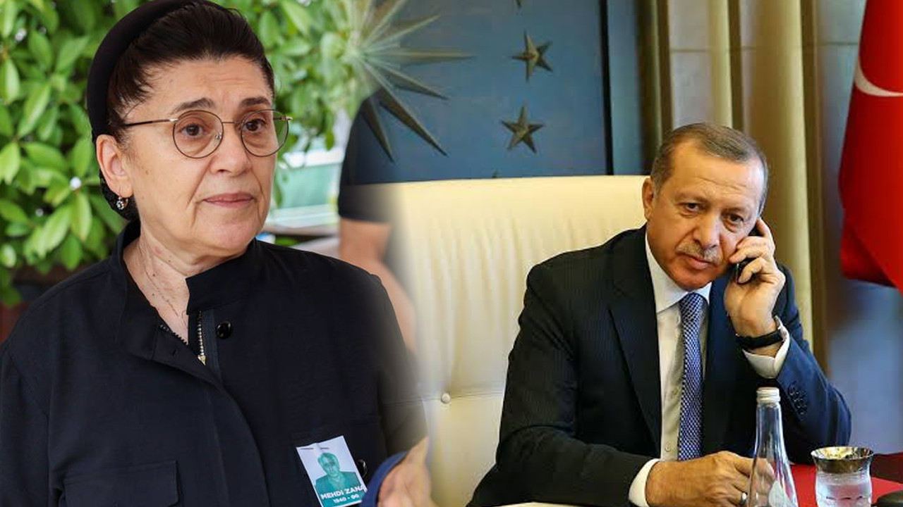 Cumhurbaşkanı Erdoğan'dan Leyla Zana'ya Başsağlığı Telefonu