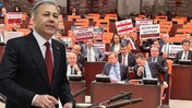 Bakan Yerlikaya’ya Meclis'te Kayyım Protestosu