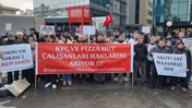 KFC ve Pizza Hut İşçileri Eylemde! 'Kara Kışın Ortasında Açıkta Bırakıldık'