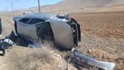 Kontrolden Çıkan Otomobil Takla Atarak Durabildi: 1 Ölü, 1 Yaralı
