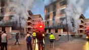 Çorum'da Yangın Paniği! İnşaat Halindeki Bina Alevlere Teslim