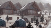 Erzurum'da Baharda Kar Yağdı