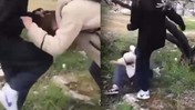 Akran Zorbalığı Her Yerde! Tehdit Etti, Yumrukladı, Yerde Sürükledi