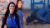 Katy Perry'den 10 Dakikalık Uzay Yolculuğu! İner İnmez Toprağı Öptü