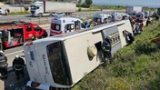 Yalova'da Feci Kaza! Yolcu Otobüsü Devrildi, Ölü ve Yaralılar Var