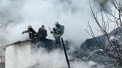 Erzurum’da Çatı Yangını Paniğe Neden Oldu