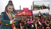 Galatasaray'ın Tarihi Gecesine Ebru Yaşar Damgası! Şarkılarıyla Sahneyi Yıktı Geçti