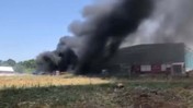 Çanakkale Çan’da Plastik Fabrikasında Yangın