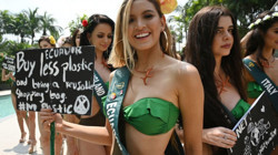 Miss Earth 2019 adayları çevreci sloganlarla boy gösterdi