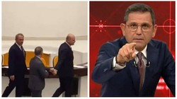 Süleyman Soylu ve Nureddin Nebati, Meclis'te el ele gezdi; Fatih Portakal tepki gösterdi
