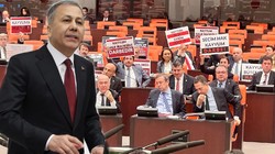 Bakan Yerlikaya’ya Meclis'te Kayyım Protestosu