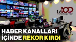 Haber Kanalları İçinde İzlenme Payı Artan Tek Kanal tv100 Oldu