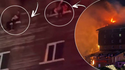 Bolu'da Felaketin İlk Görüntüsü Ortaya Çıktı, Pencerelerde 'Can Pazarı', Çığlık Çığlığa Yardım İstediler