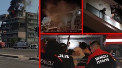 Denizli'de 7 Katlı Rezidansta Yangın! Mahsur Kalan 11 Kişi Balkonlardan Kurtarıldı