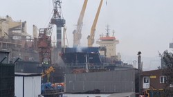Tuzla Tersanesi’nde Gemi Yangını