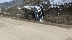 Bolu’da İşçi Servisi Devrildi, Çok Sayıda Yaralı Var