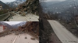 Ordu'da Heyelan: Dev Kayalar Yola Düştü, Karayolu Ulaşıma Kapandı