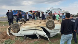Mardin'de Devrilen Otomobilde 4 Kişi Yaralandı