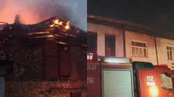 Safranbolu'da Korkutan Yangın! 2 Ev Alevlere Teslim Oldu