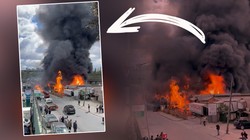 İkitelli'de Korku Dolu Anlar... Bir Köşede Patlama Sesi Bir Köşede Yangın