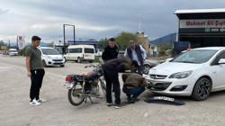 Osmaniye’de Otomobil ile Motosiklet Çarpıştı