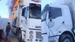 Ataşehir’de Kamyon Kasası Alev Alev Yandı