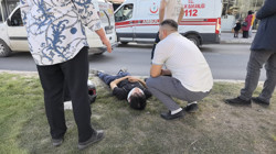 Devrilen Motosikletin Sürücüsü Yaralandı