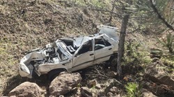 Kütahya’da Araç Şarampole Devrildi