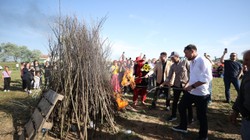 Kırklareli'nde Hıdırellez Kutlaması İçin Ateş Yakıldı