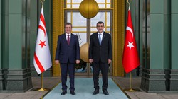 Cumhurbaşkanı Yardımcısı Yılmaz, KKTC Başbakanı ile Görüştü