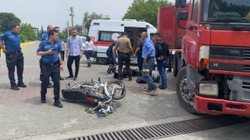 Tır ile Motosiklet Çarpıştı: 1 Yaralı
