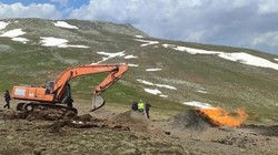 Sivas'ta Doğalgaz Boru Hattında Yangın Çıktı